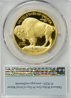 2016 W $50 バッファロー金貨 PCGS PR70DCAM FS